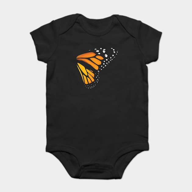 Monarch Wing Baby Bodysuit by lunam